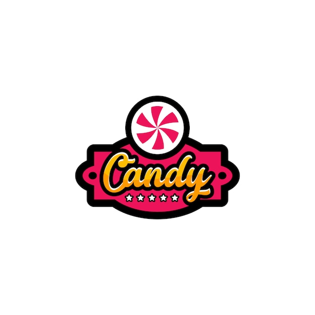 Vector candy logo vector.