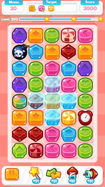 Candy match three game