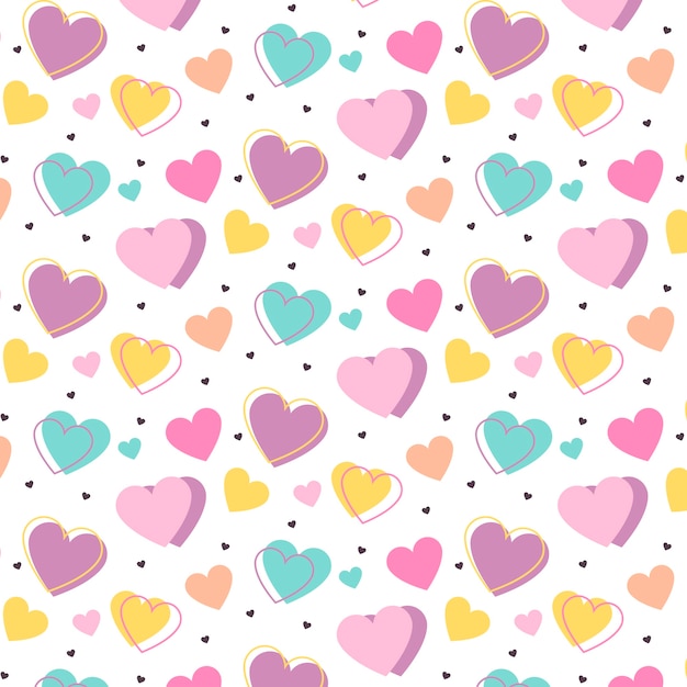 Vector candy pastel color pattern design