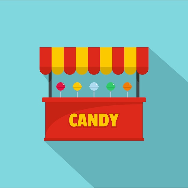 Candy selling icon Flat illustration of candy selling candy selling vector icon for web