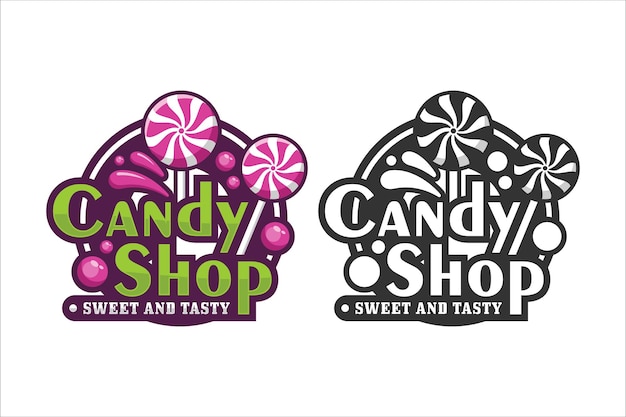 Candy shop design logo