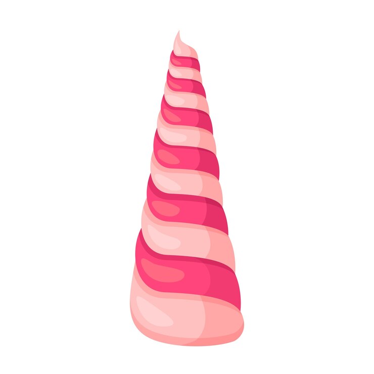 Vector candy spiral fantasy tree fairy pink and white cream decoration of candyland