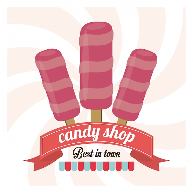 Candy. sweet icon. dessert concept illustration