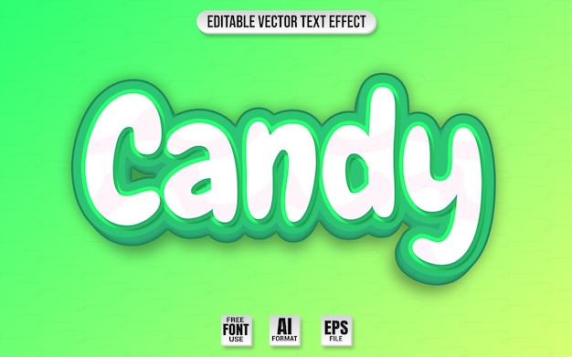 Candy sweet text effect