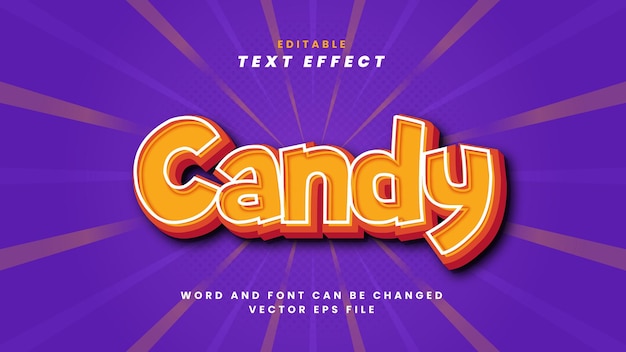 Candy teksteffect