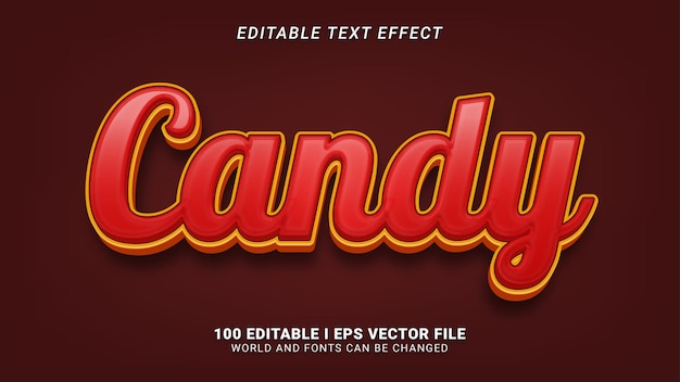 Candy text effect