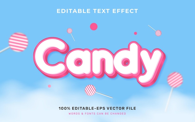 Candy text effect