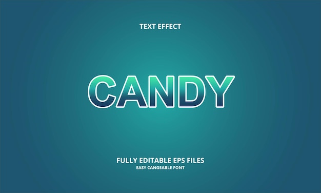 candy text effect