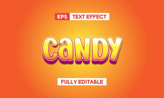 Candy text effect