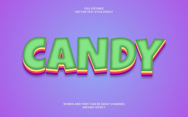 Candy text effect