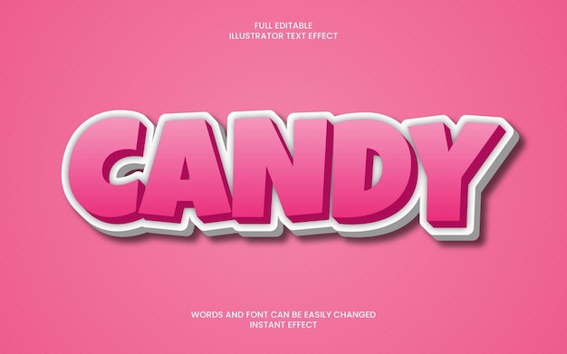 Candy text effect