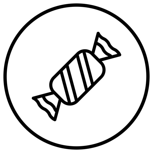Candy Vector Icon Design Illustration
