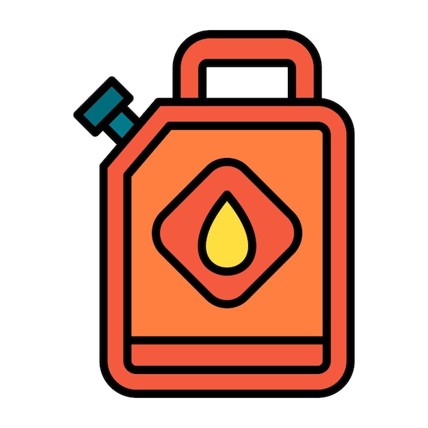 Vector canister flat illustration