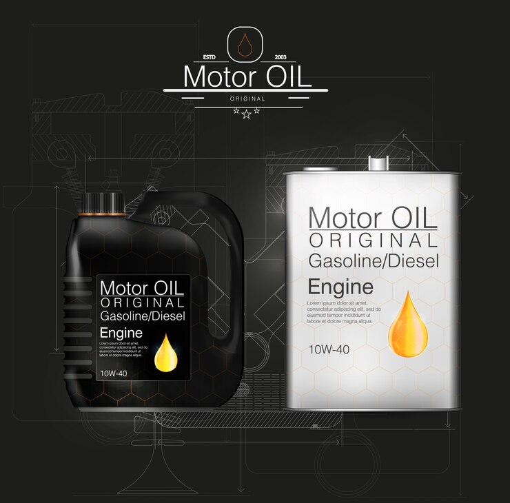 Vector  canister oil bottle engine, oil background,  illustration