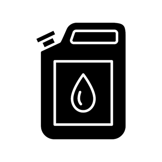 Vector canister with fuels symbol of oil canister with drop oil stocks gallon fuel