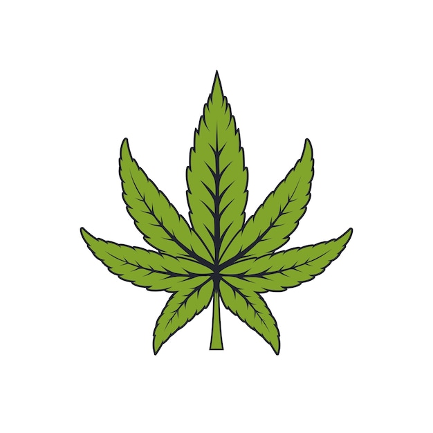 Cannabis blad logo ontwerp perfect voor een modern cannabis gerelateerd bedrijf