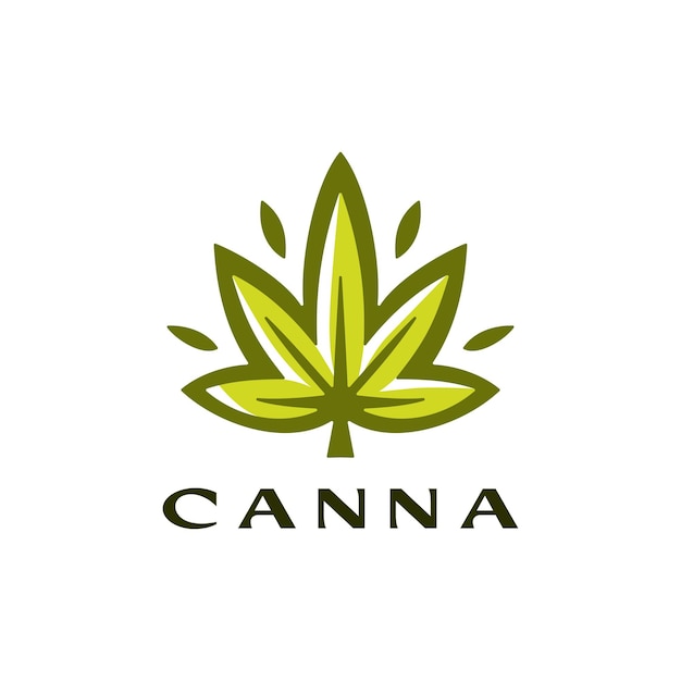 Cannabis blad logo vector pictogram illustratie