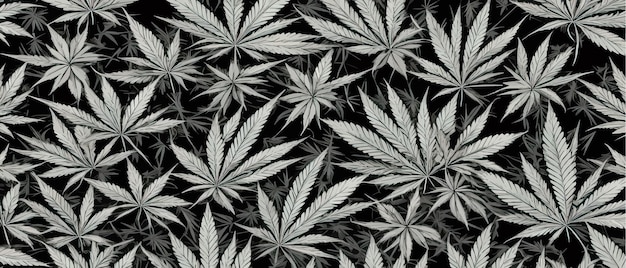 Cannabis blad naadloze patroon geneeskunde marihuana textre medische cannabis teken legaliseren symbool diep