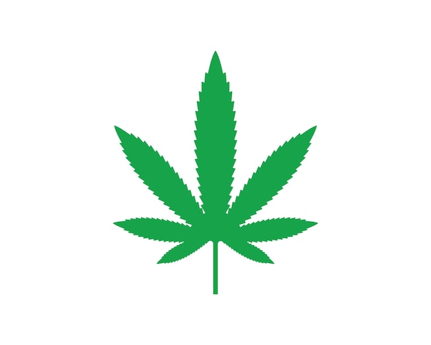 Cannabis blad vector pictogram illustratie ontwerp