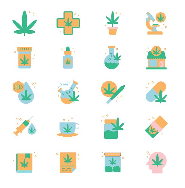 Cannabis Icon Set