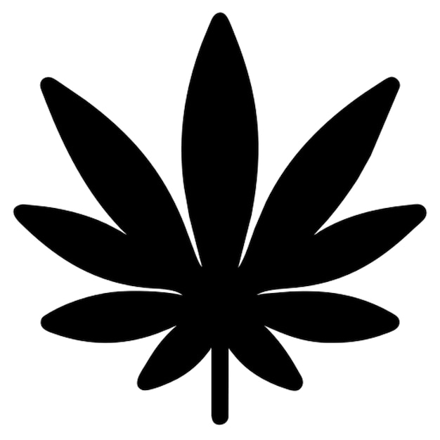 Vector cannabis icon