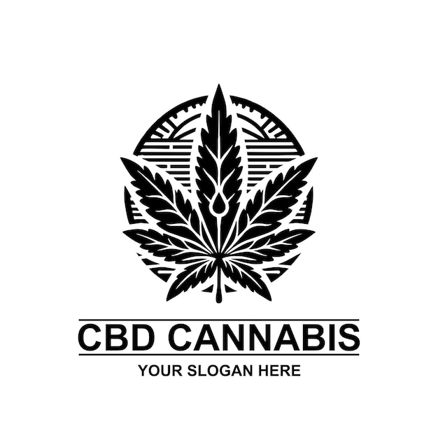 Cannabis leaf logo