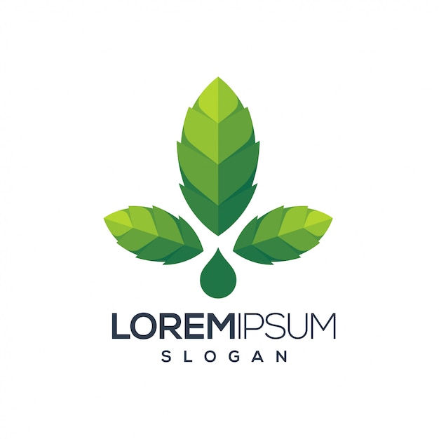 Cannabis leaf logo 