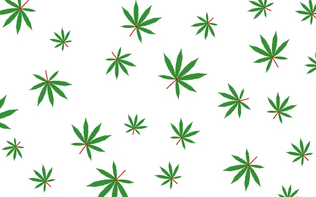 Cannabis leaf seamles pattern