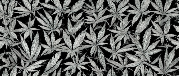 Vettore foglia di cannabis senza cuciture medicina marijuana textre segno di cannabis medica legalizzare il simbolo profondo