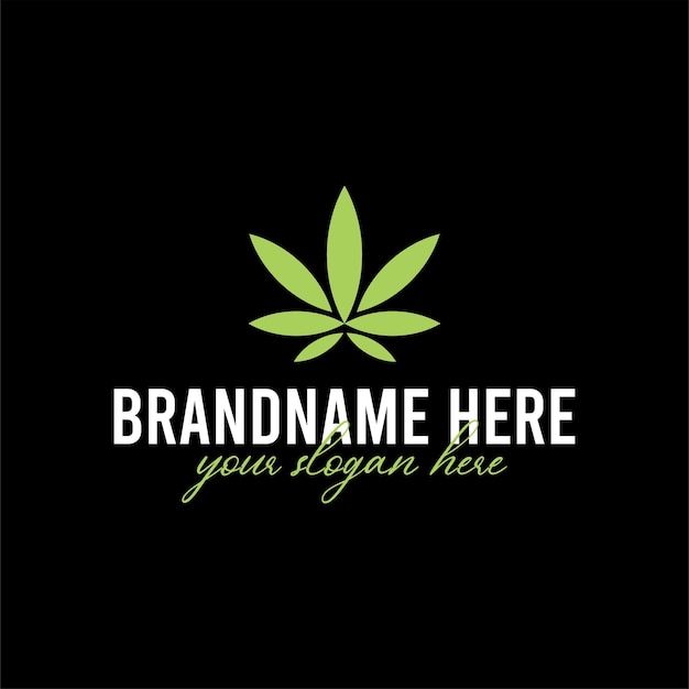 Vector cannabis logo cbd oil logo designs