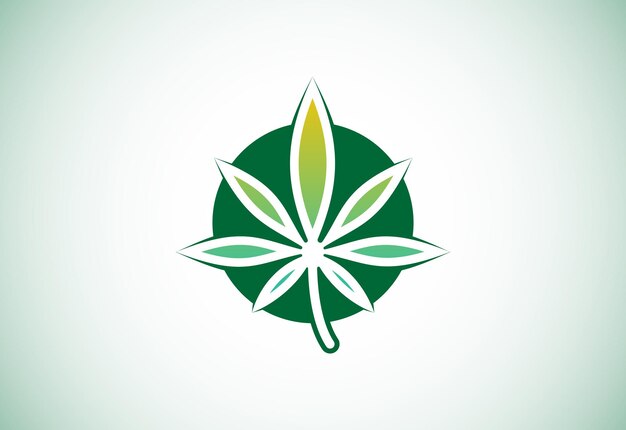 Cannabis logo, Leaf logo design