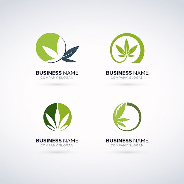 Cannabis Logo Set