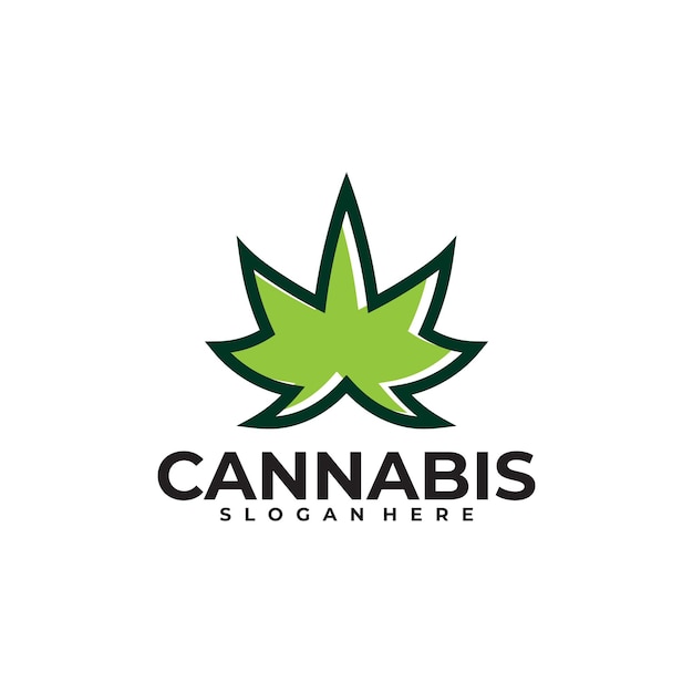 Cannabis logo vector ontwerpsjabloon