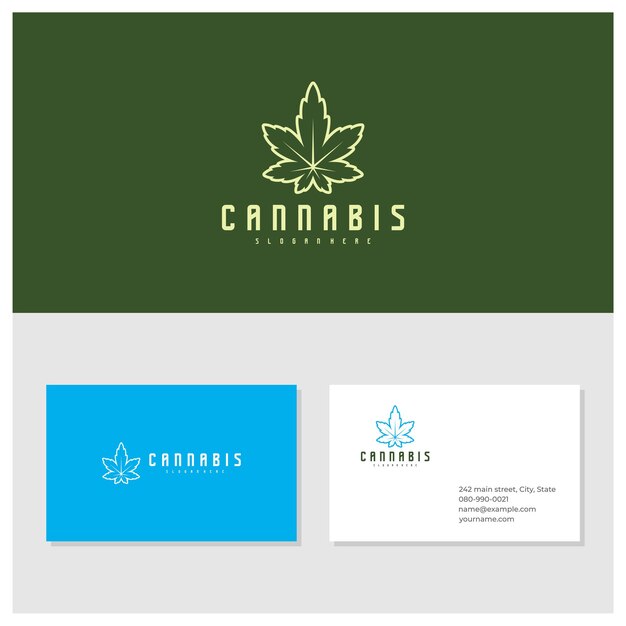 Cannabis logo vector template Creative Cannabis logo design concepts