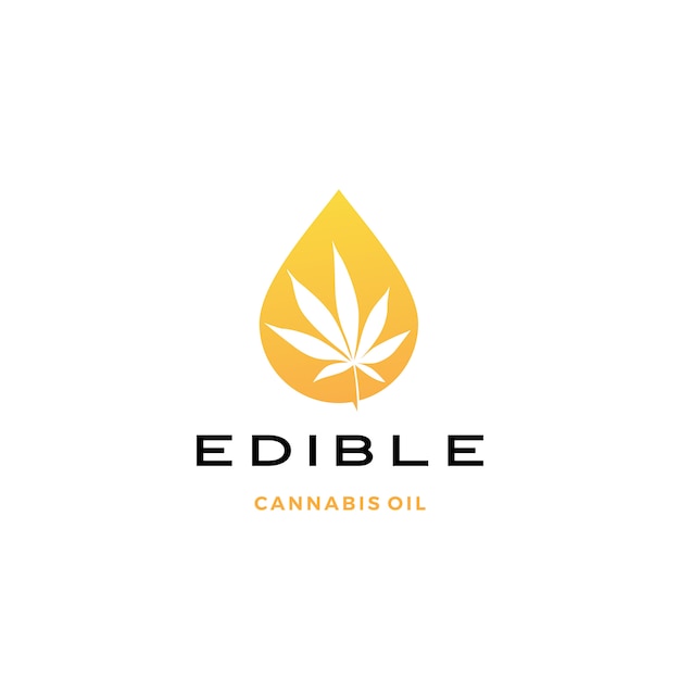 Cannabis oil logo  icon 