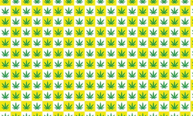 cannabis pattern in trendy flat design,marijuana leaves seamless vector pattern