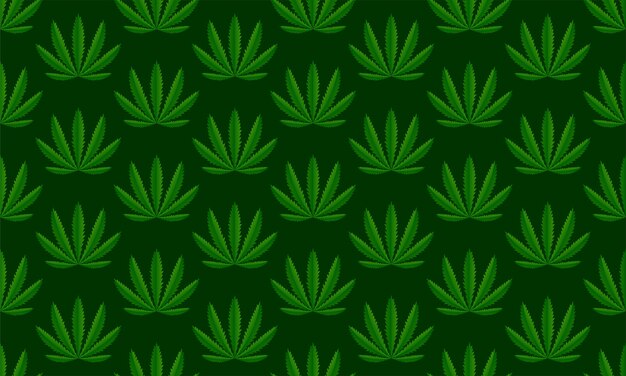 Cannabis plant green background. vector illustration