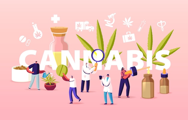 Ricetta di cannabis per uso personale illustrazione.