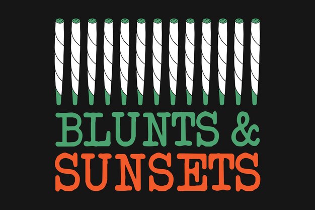 Vector cannabis weed typography tshirt design