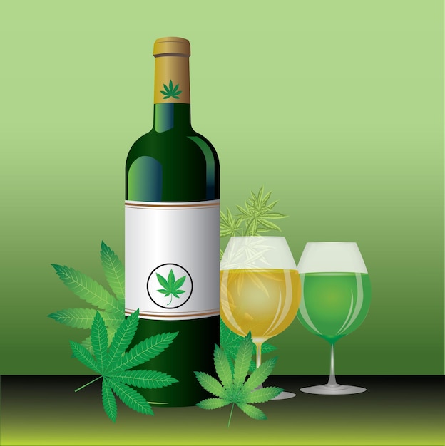 Cannabis wine