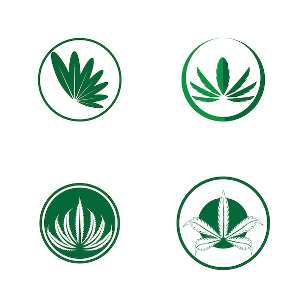 Cannabisblad symbool en icoon