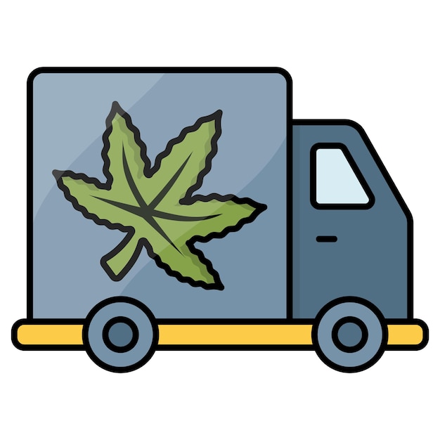 Cannabiswetten en hun impact op commerciële chauffeurs concept Marihuana Gebruik in de vrachtwagenindustrie