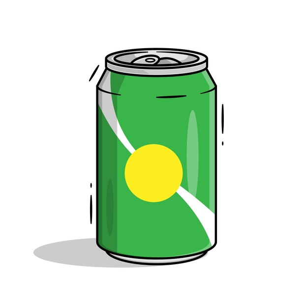 Vector canned drink