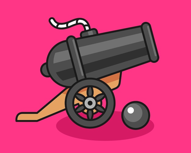 Cannon cute illustration design