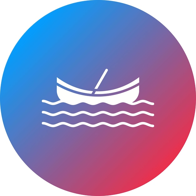 Canoe-icon vector afbeelding Kan worden gebruikt voor Theme Park