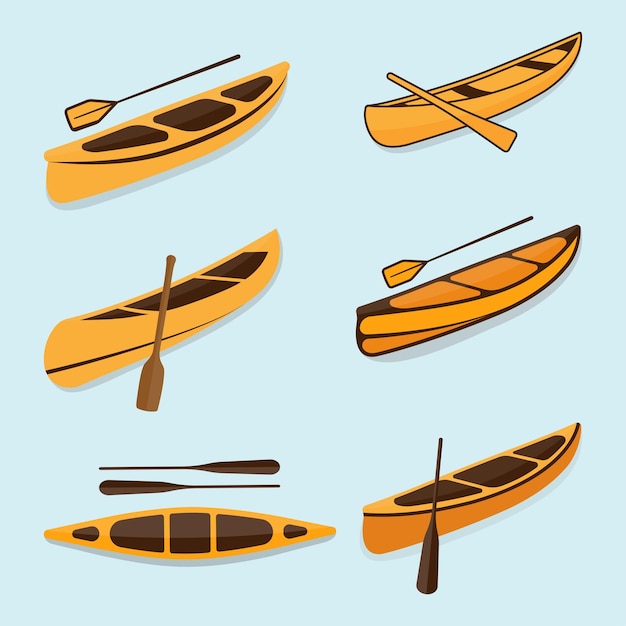 Vector canoe illustration vectors and clip art designs