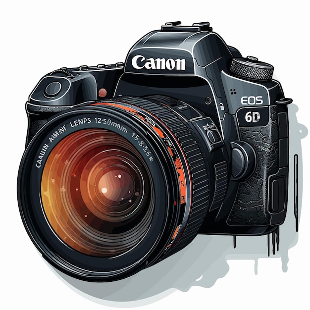 canon camera with white background