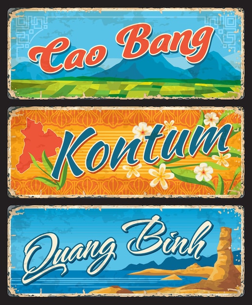 Cao Bang Kontum Quang Binh Vietnamese provincies