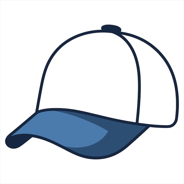 cap flat icon outline in the style of simple vector