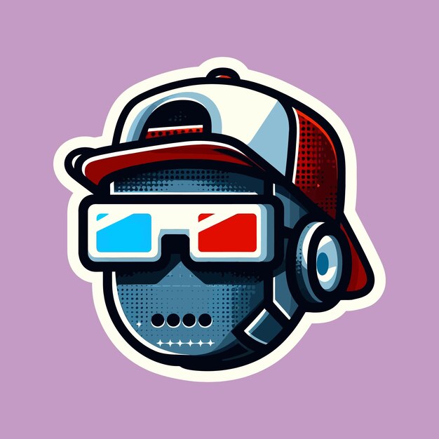 cap graphic sticker